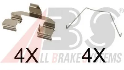 Комплектующие, колодки дискового тормоза A.B.S. купить