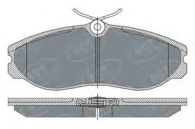 Комплект тормозных колодок, дисковый тормоз SCT Germany купить