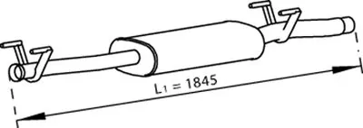 Средний глушитель выхлопных газов DINEX купить
