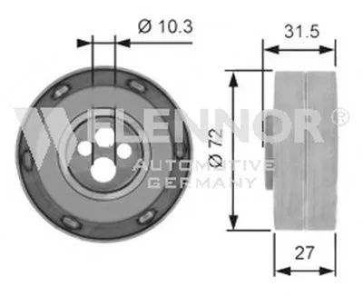 Натяжной ролик, ремень ГРМ FLENNOR купить