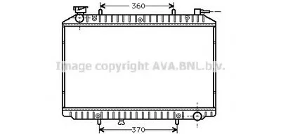 Радиатор, охлаждение двигателя AVA QUALITY COOLING купить