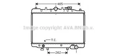 Радиатор, охлаждение двигателя AVA QUALITY COOLING купить