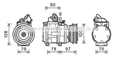 Компрессор, кондиционер AVA QUALITY COOLING купить
