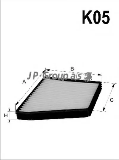 Фильтр, воздух во внутренном пространстве QH JP GROUP купить