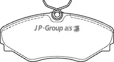 Комплект тормозных колодок, дисковый тормоз QH JP GROUP купить