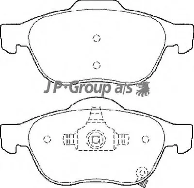 Комплект тормозных колодок, дисковый тормоз QH JP GROUP купить