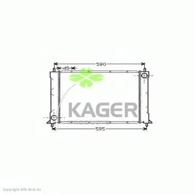 Радиатор, охлаждение двигателя KAGER купить