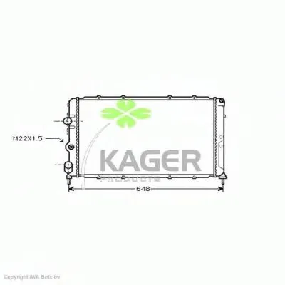 Радиатор, охлаждение двигателя KAGER купить