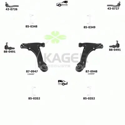 Подвеска колеса KAGER купить