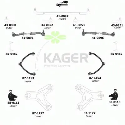 Подвеска колеса KAGER купить