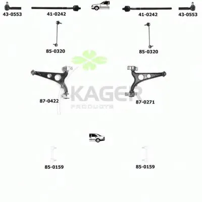 Подвеска колеса KAGER купить