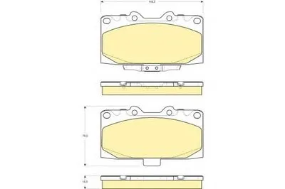 Комплект тормозных колодок, дисковый тормоз GIRLING купить