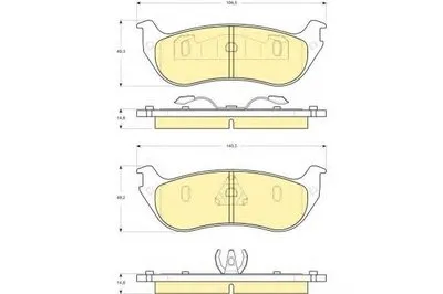 Комплект тормозных колодок, дисковый тормоз GIRLING купить