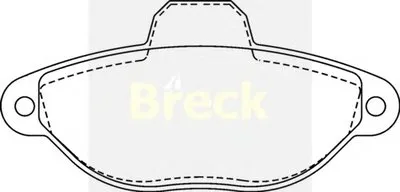 Комплект тормозных колодок, дисковый тормоз BRECK купить