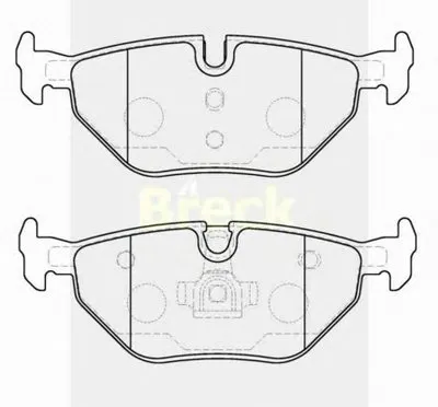 Комплект тормозных колодок, дисковый тормоз BRECK купить