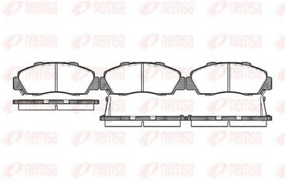 Комплект тормозных колодок, дисковый тормоз KAWE купить