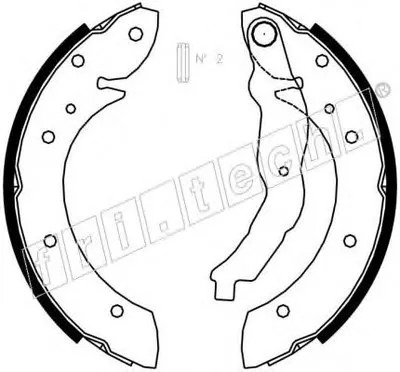 Комплект тормозных колодок fri.tech. купить