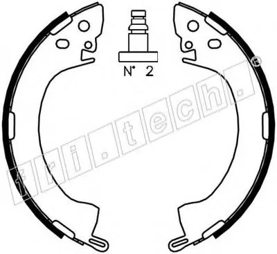 Комплект тормозных колодок fri.tech. купить