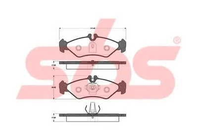 Комплект тормозных колодок, дисковый тормоз sbs купить