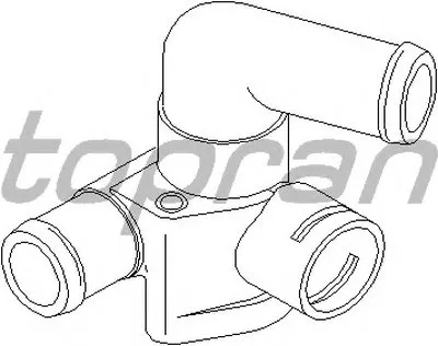 Фланец охлаждающей жидкости TOPRAN купить