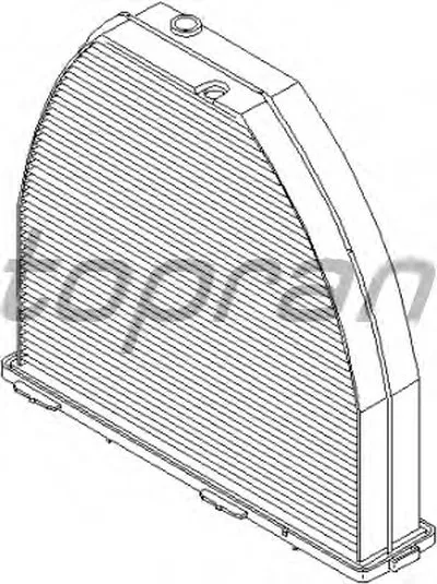 Фильтр, воздух во внутренном пространстве TOPRAN купить