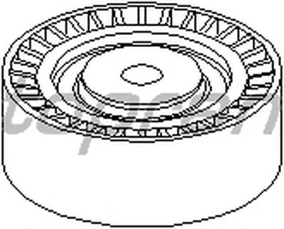 Натяжной ролик, поликлиновой  ремень; Паразитный / Ведущий ролик, клиновой ремень TOPRAN купить