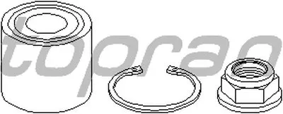 Комплект подшипника ступицы колеса TOPRAN купить