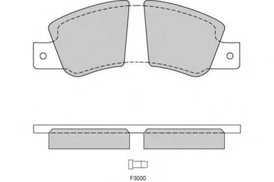 Комплект тормозных колодок, дисковый тормоз E.T.F. купить