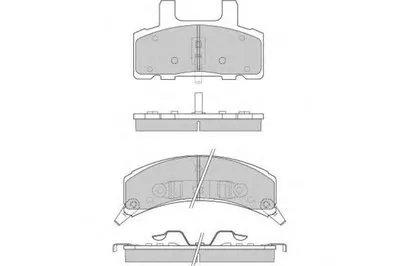Комплект тормозных колодок, дисковый тормоз E.T.F. купить