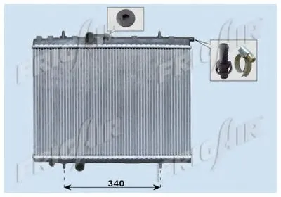 Радиатор, охлаждение двигателя FRIGAIR купить