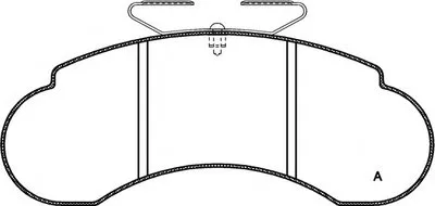 Комплект тормозных колодок, дисковый тормоз ADVANCE OPEN PARTS купить