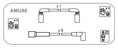 Комплект проводов зажигания JANMOR купить