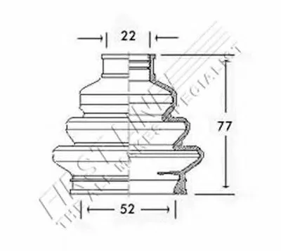 Пыльник, приводной вал FIRST LINE купить