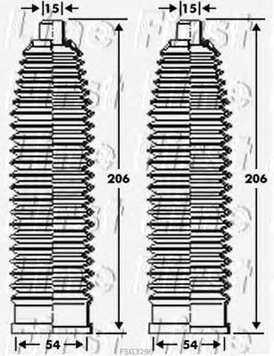 Пыльник, рулевое управление FIRST LINE купить