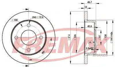 Тормозной диск Premium Carbon + FREMAX купить
