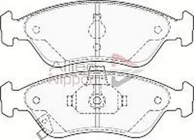 Комплект тормозных колодок, дисковый тормоз ANL Braking COMLINE купить
