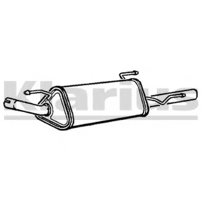 Глушитель выхлопных газов конечный KLARIUS купить