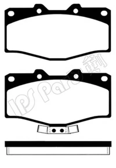 Комплект тормозных колодок, дисковый тормоз IPS Parts IPS Parts купить