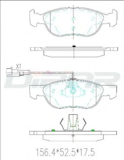 Комплект тормозных колодок, дисковый тормоз DITAS купить