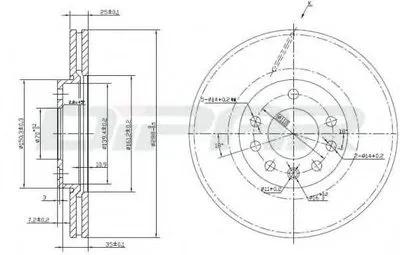 Тормозной диск DITAS купить