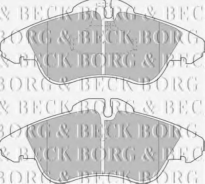 Комплект тормозных колодок, дисковый тормоз BORG & BECK купить