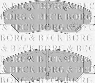 Комплект тормозных колодок, дисковый тормоз BORG & BECK купить