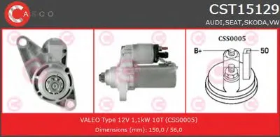 Стартер GENUINE SERIES CASCO купить