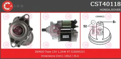 Стартер BRAND NEW SERIES CASCO купить