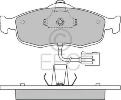 Комплект тормозных колодок, дисковый тормоз EEC купить