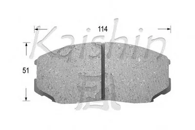 Комплект тормозных колодок, дисковый тормоз KAISHIN купить