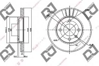 Тормозной диск DJ PARTS купить