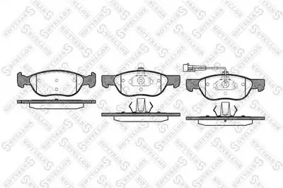 Комплект тормозных колодок, дисковый тормоз STELLOX купить