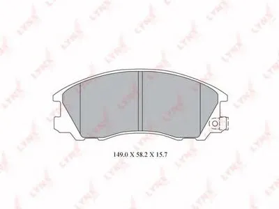 Комплект тормозных колодок, дисковый тормоз LYNXauto купить