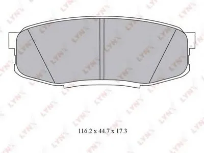 Комплект тормозных колодок, дисковый тормоз LYNXauto купить